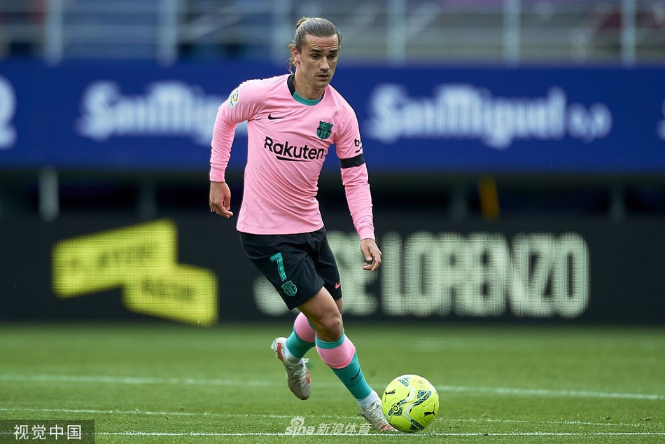 [西甲]埃瓦尔0-1巴萨 格列兹曼绝杀