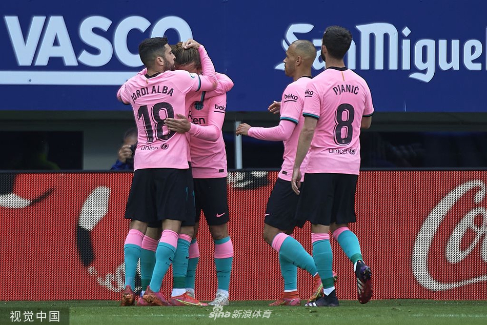 [西甲]埃瓦尔0-1巴萨 格列兹曼绝杀