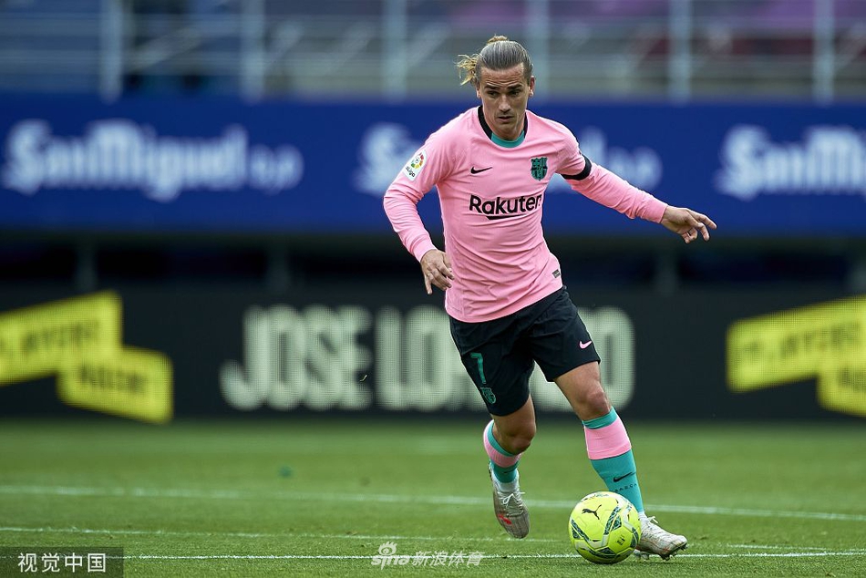 [西甲]埃瓦尔0-1巴萨 格列兹曼绝杀