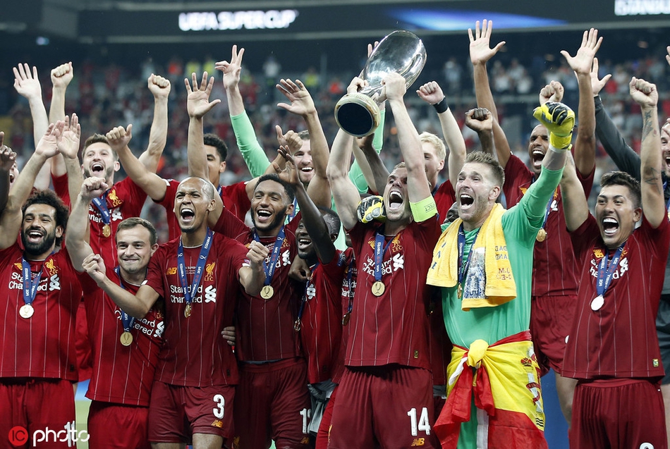 利物浦夺得欧洲超级杯