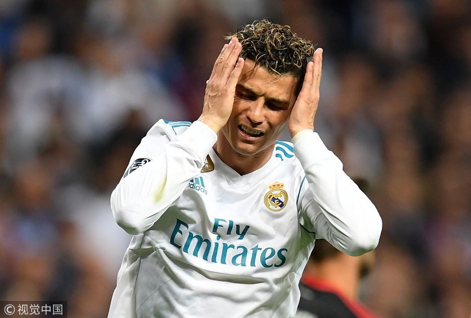 C罗抱头