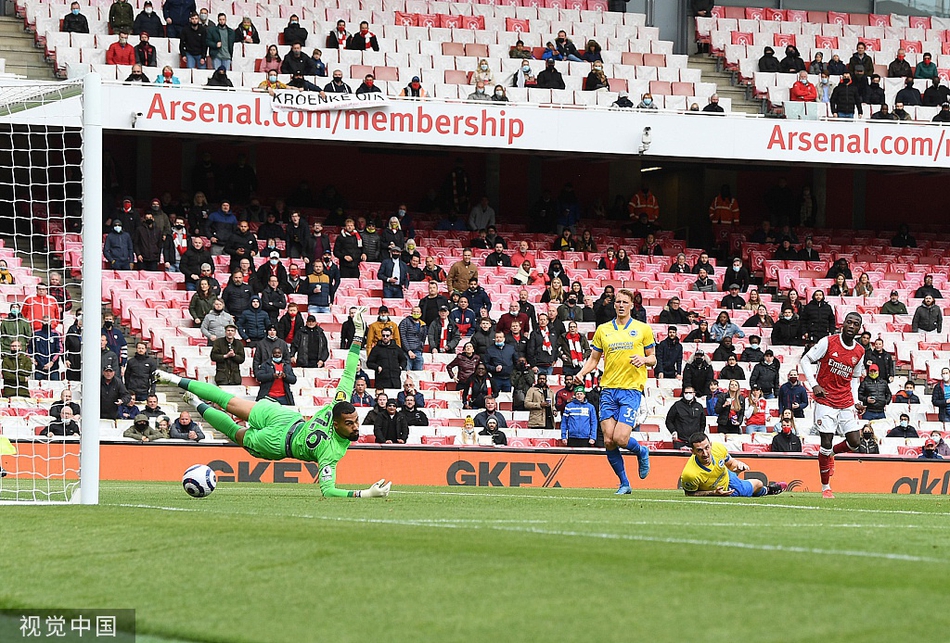 [英超]阿森纳2-0布莱顿 佩佩两球