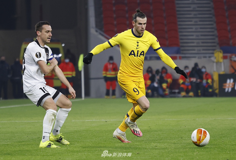 [欧联杯]沃尔夫斯贝格1-4热刺 贝尔传射
