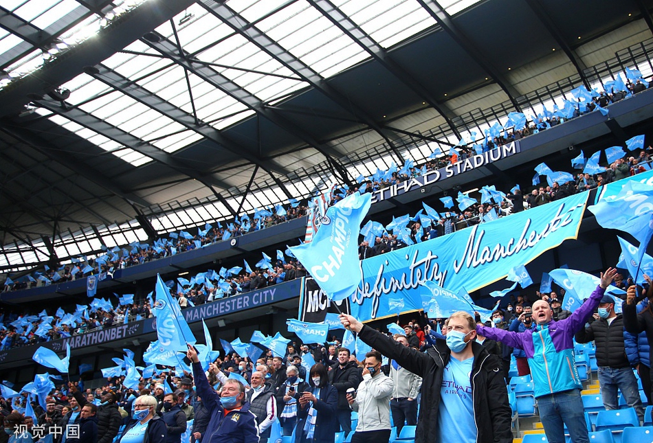 [英超]曼城5-0埃弗顿 阿圭罗两球