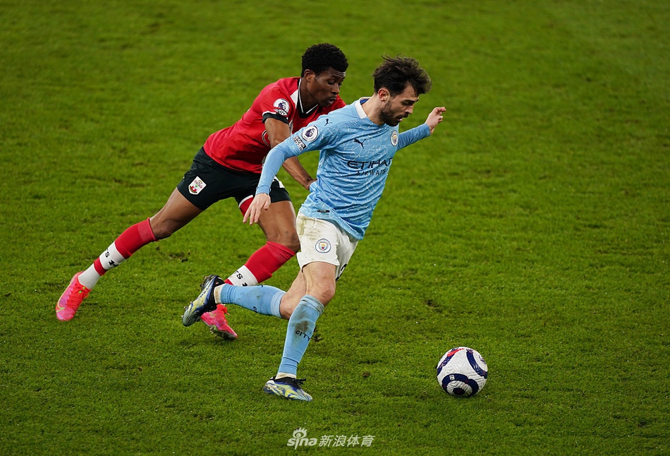 [英超]曼城5-2南安普顿 德布劳内马赫雷斯两球