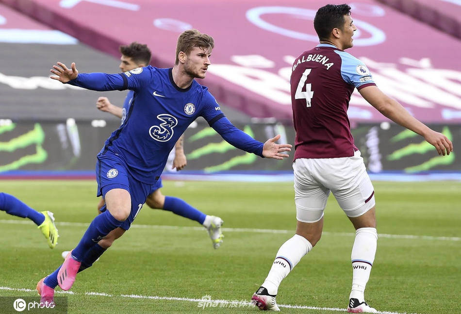 [英超]西汉姆0-1切尔西 维尔纳破门