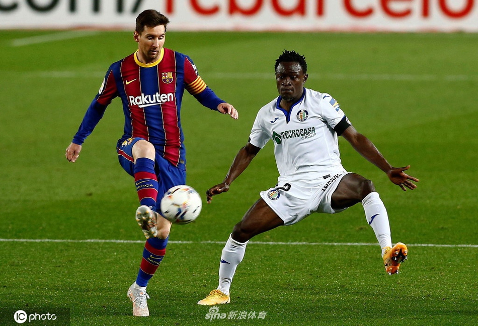 [西甲]巴萨5-2赫塔菲 梅西两射一传