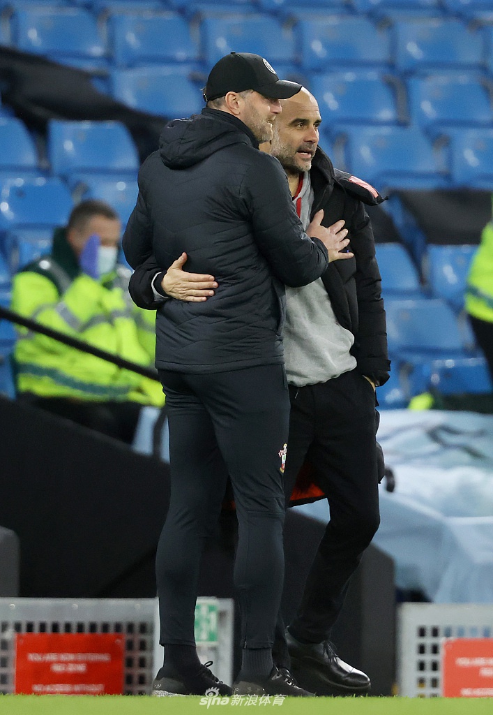 [英超]曼城5-2南安普顿 德布劳内马赫雷斯两球