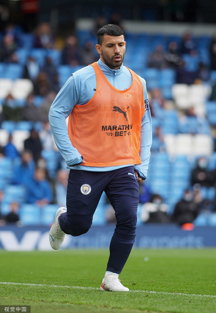 [英超]曼城5-0埃弗顿 阿圭罗两球