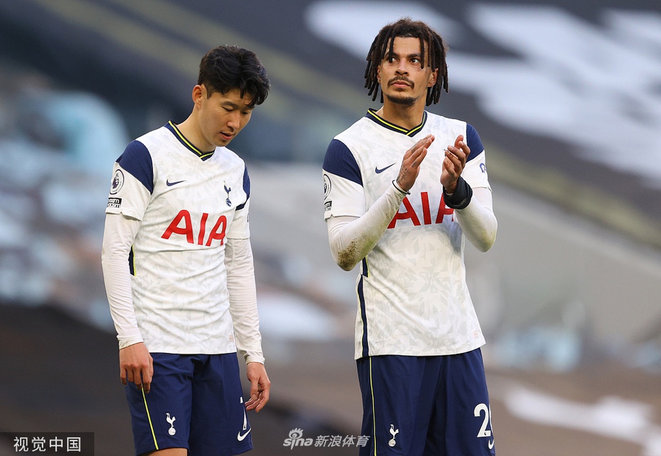 [英超]热刺1-2维拉 主场3连胜被终结