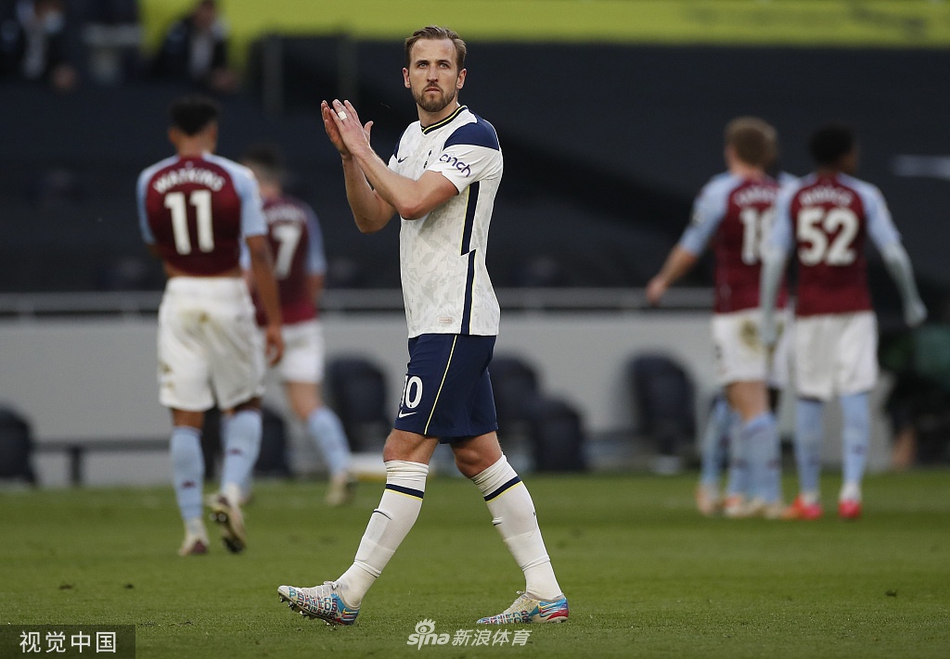 [英超]热刺1-2维拉 主场3连胜被终结