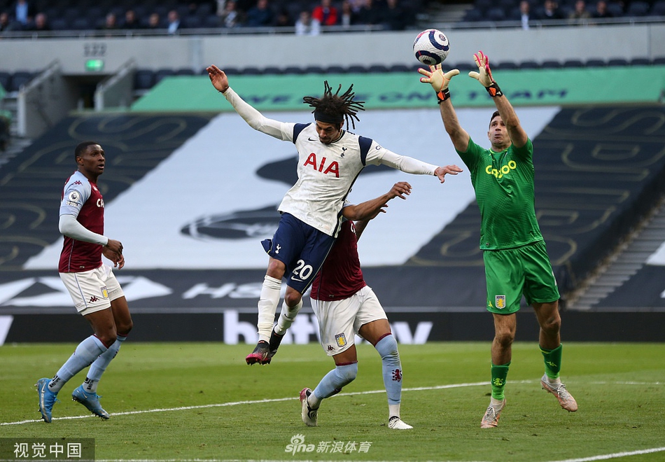 [英超]热刺1-2维拉 主场3连胜被终结