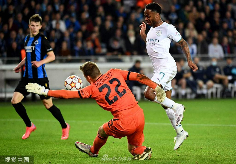 [欧冠]布鲁日1-5曼城 马赫雷斯两球