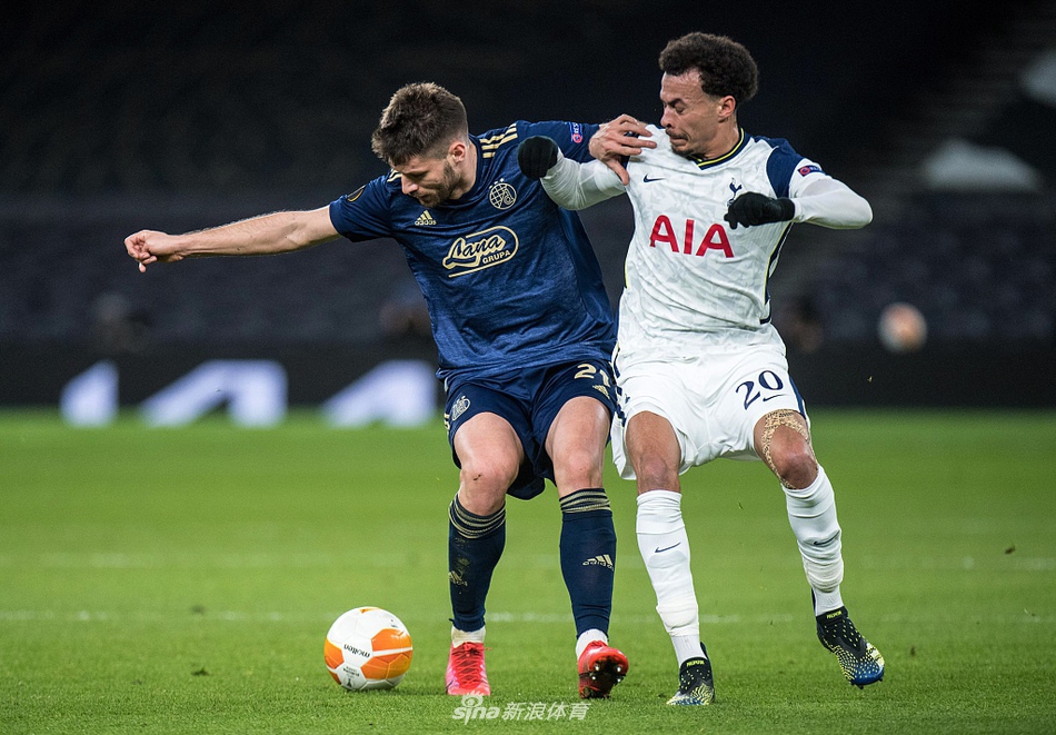 [欧联杯]热刺2-0萨格勒布迪那摩 凯恩两球