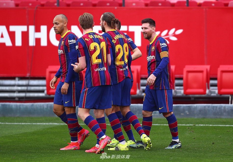 [西甲]塞维利亚0-2巴萨 梅西传射