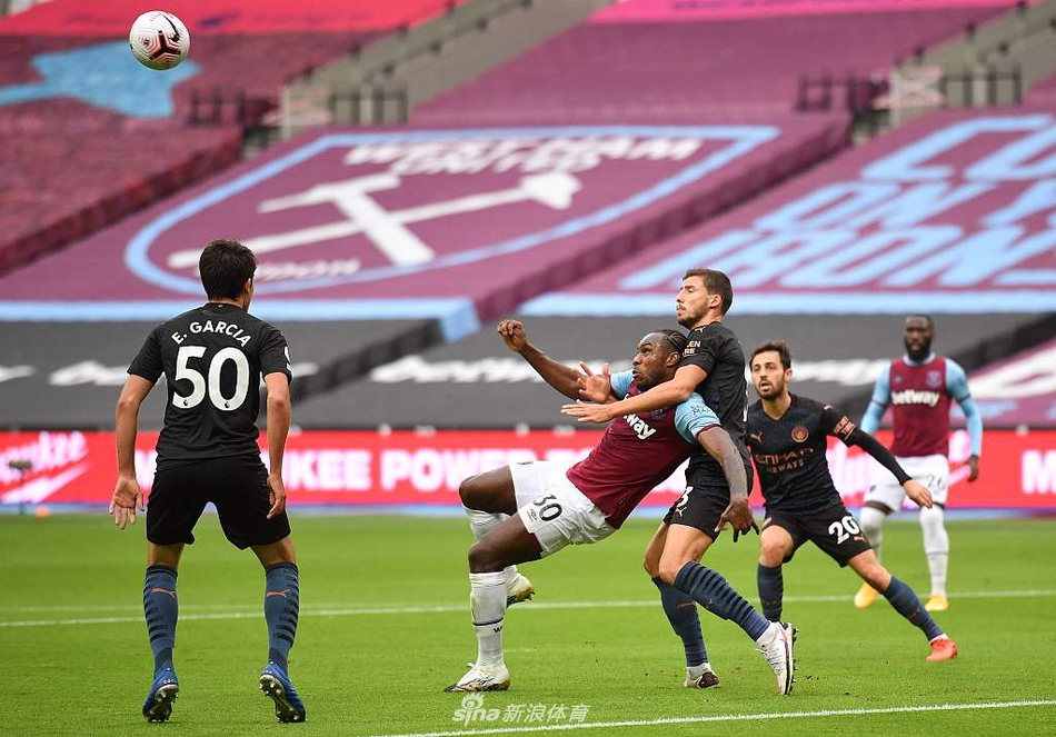 [英超]西汉姆1-1曼城