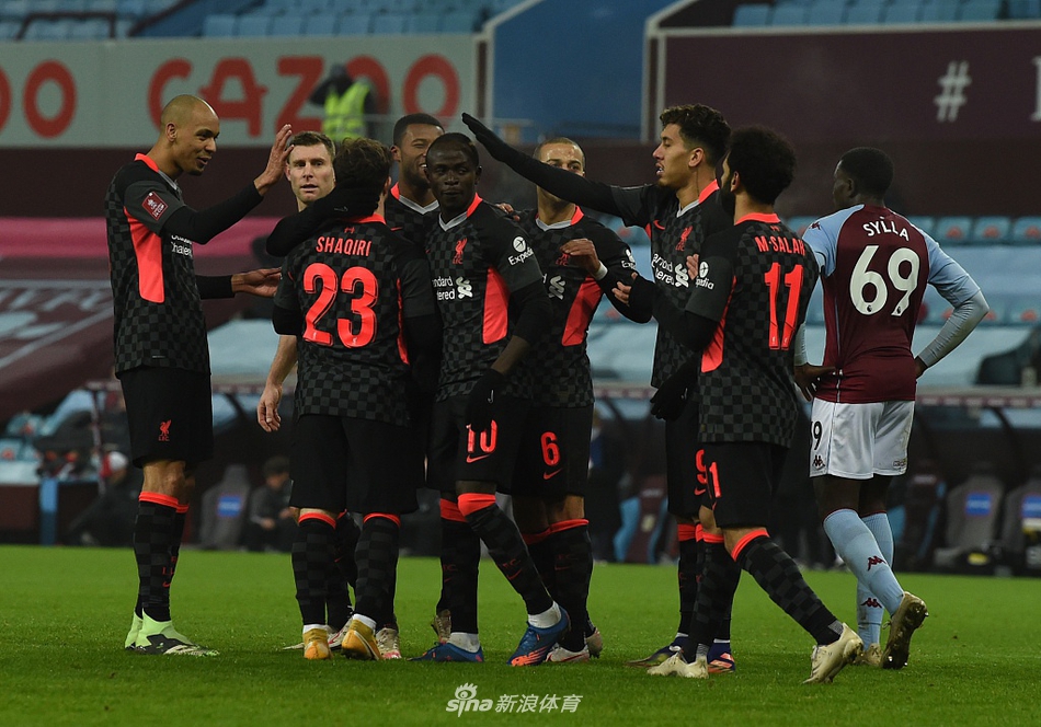 [足总杯]维拉1-4利物浦 马内两球