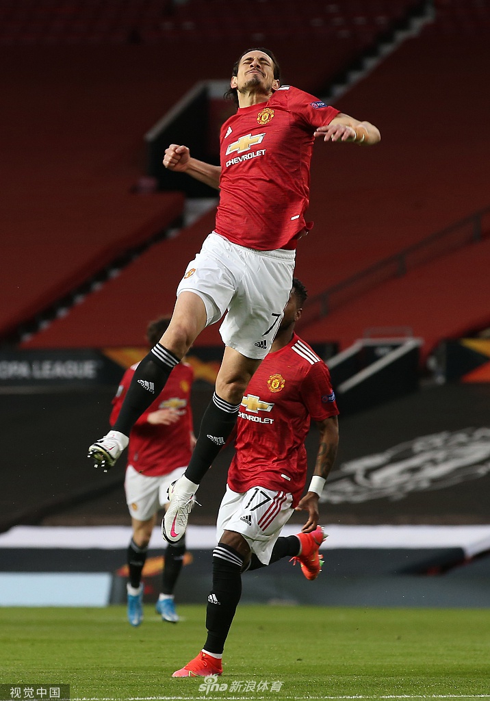 [欧联杯]曼联2-0格拉纳达 卡瓦尼破门