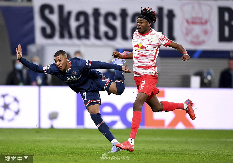 [欧冠]莱比锡2-2巴黎 维纳尔杜姆两球
