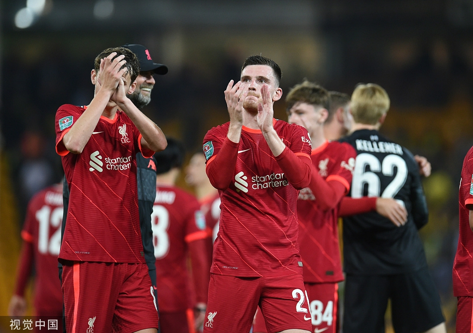 [联赛杯]诺维奇0-3利物浦 南野拓实两球