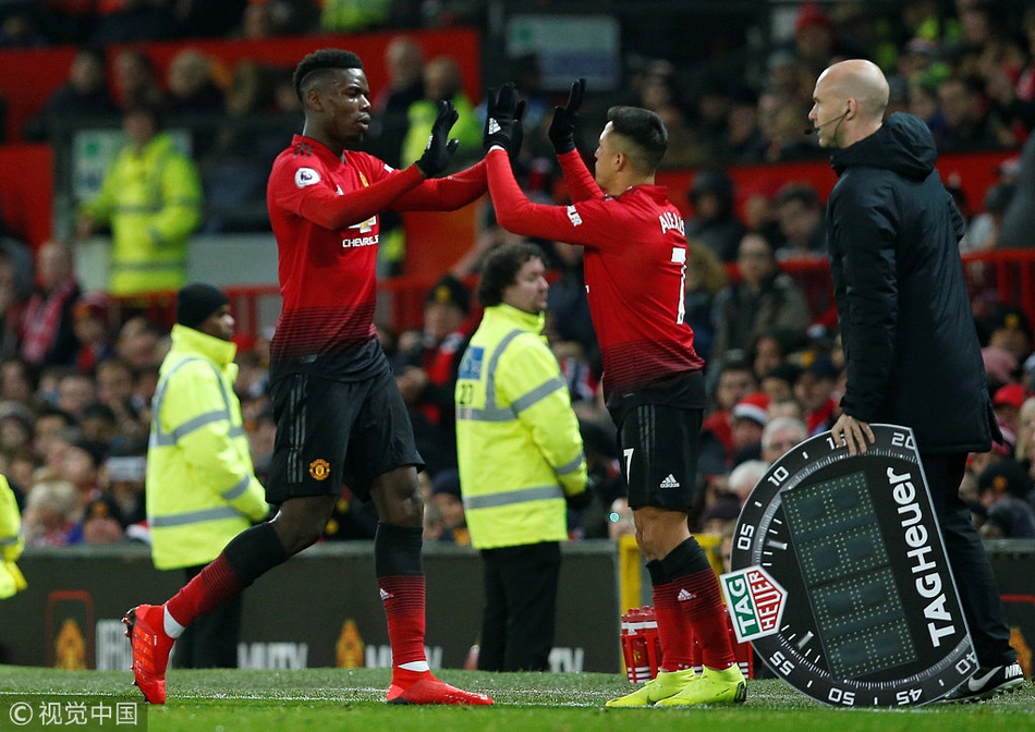 桑切斯换下博格巴