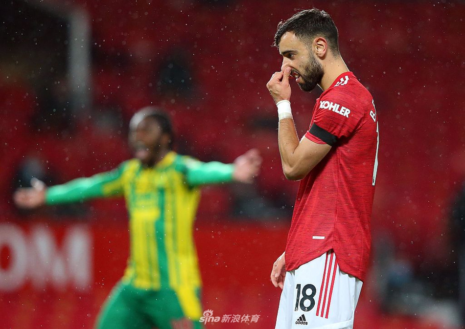 [英超]曼联1-0西布朗 B费点杀