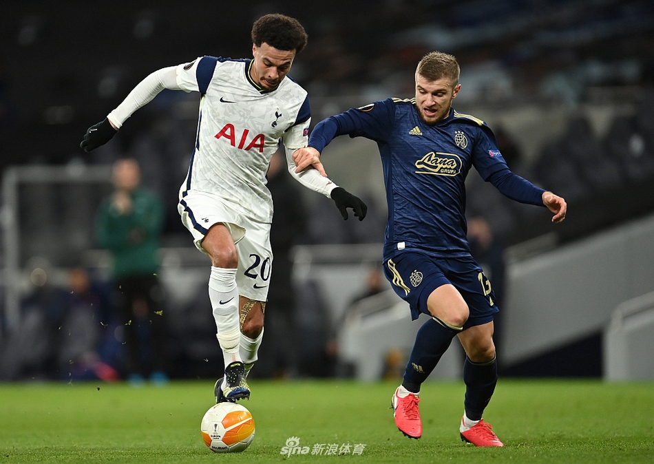 [欧联杯]热刺2-0萨格勒布迪那摩 凯恩两球