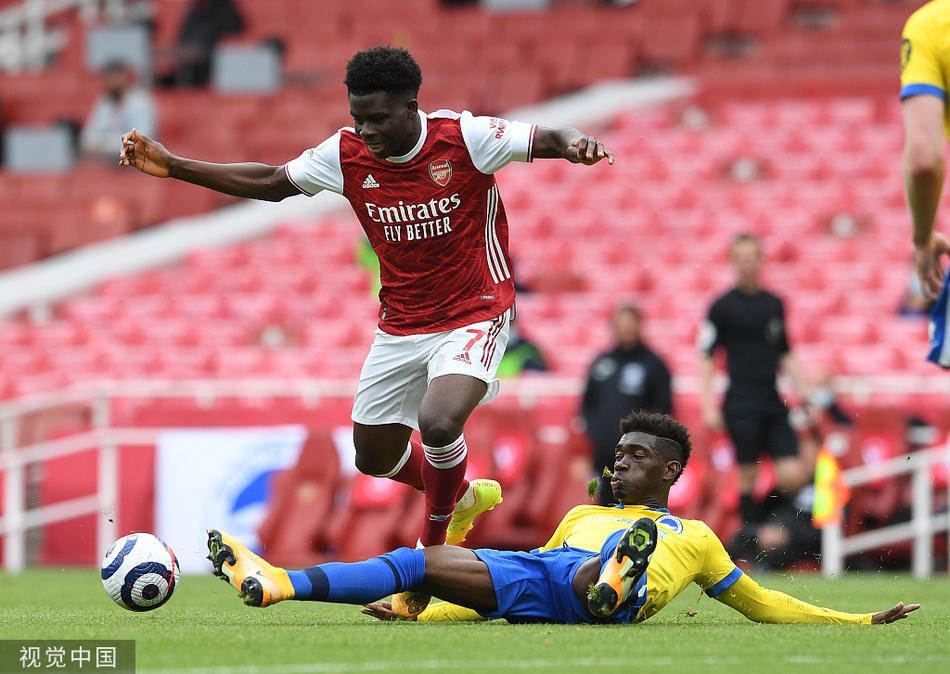 [英超]阿森纳2-0布莱顿 佩佩两球