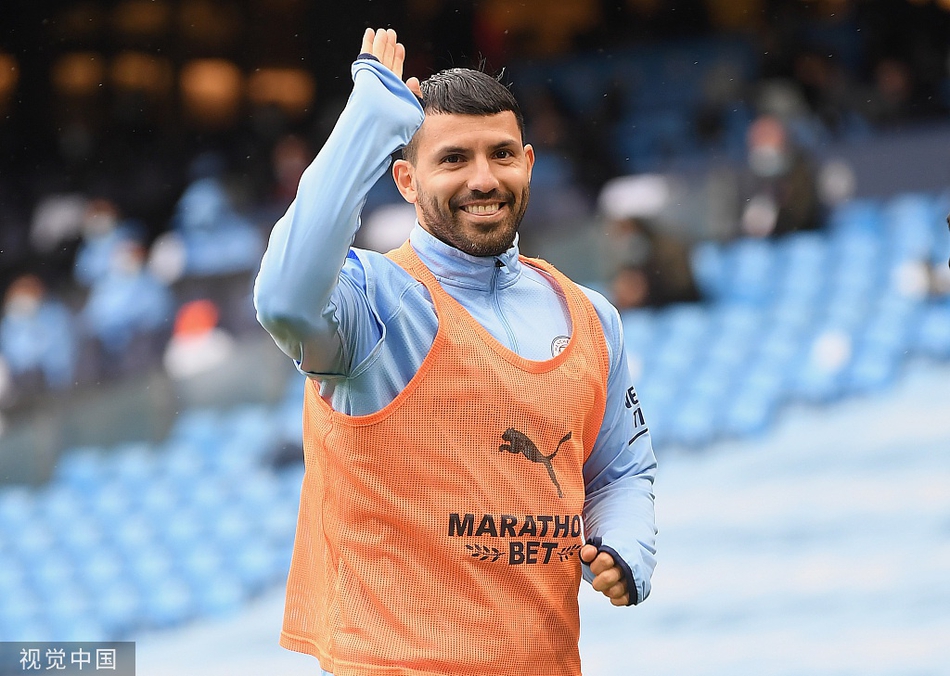 [英超]曼城5-0埃弗顿 阿圭罗两球