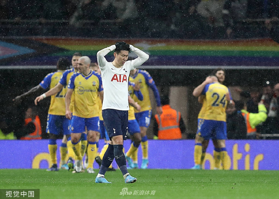 [英超]热刺2-3南安普顿 孙兴O进球