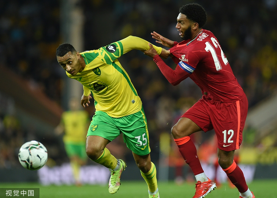 [联赛杯]诺维奇0-3利物浦 南野拓实两球