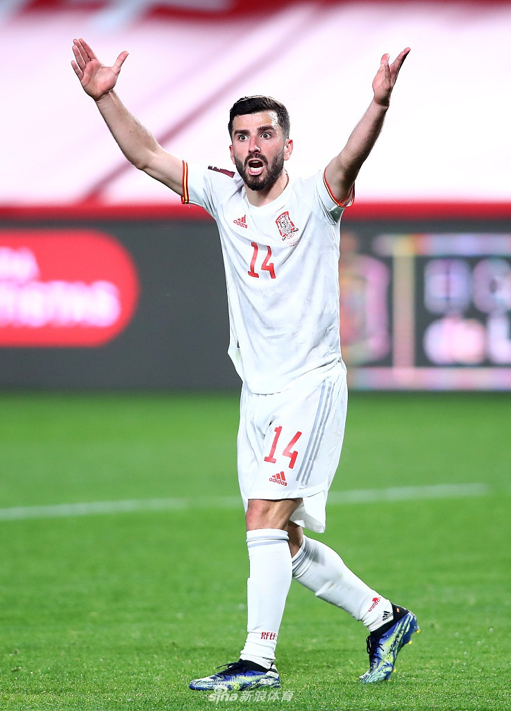 [世预赛]西班牙1-1希腊 莫拉塔破门