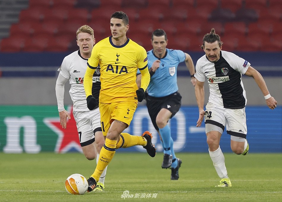 [欧联杯]沃尔夫斯贝格1-4热刺 贝尔传射