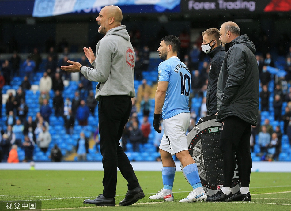 [英超]曼城5-0埃弗顿 阿圭罗两球