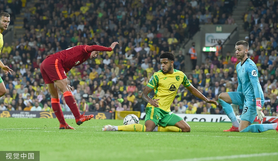 [联赛杯]诺维奇0-3利物浦 南野拓实两球