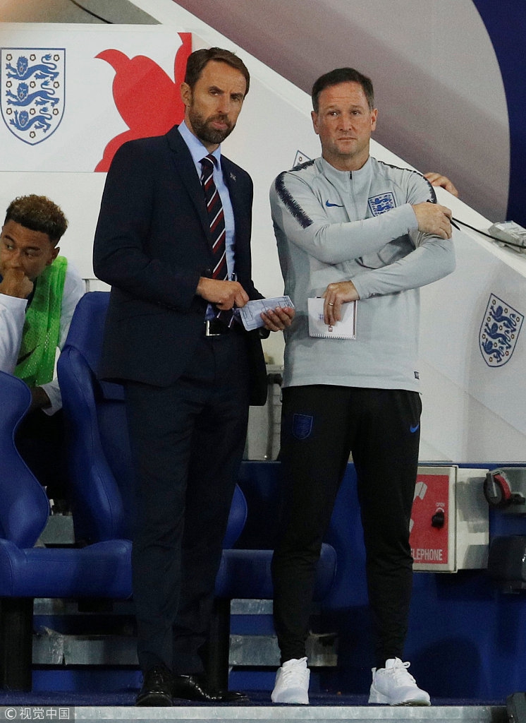 索斯盖特和助教霍兰