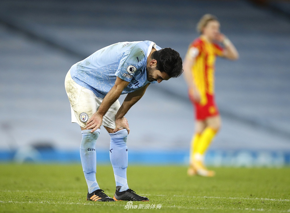[英超]曼城1-1西布朗