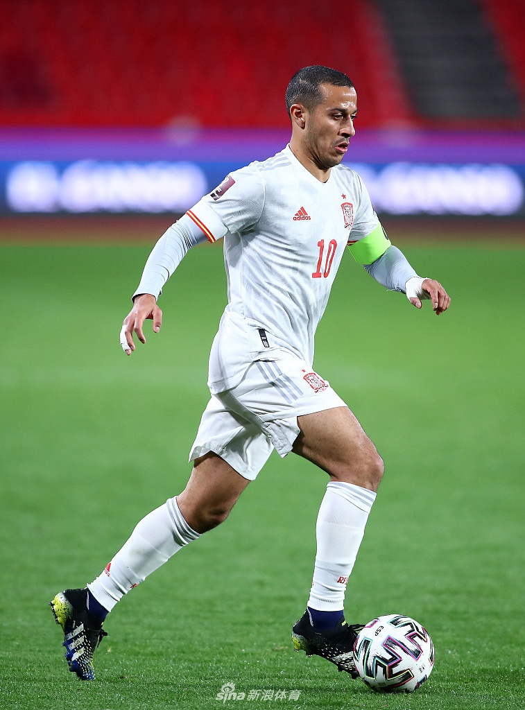 [世预赛]西班牙1-1希腊 莫拉塔破门