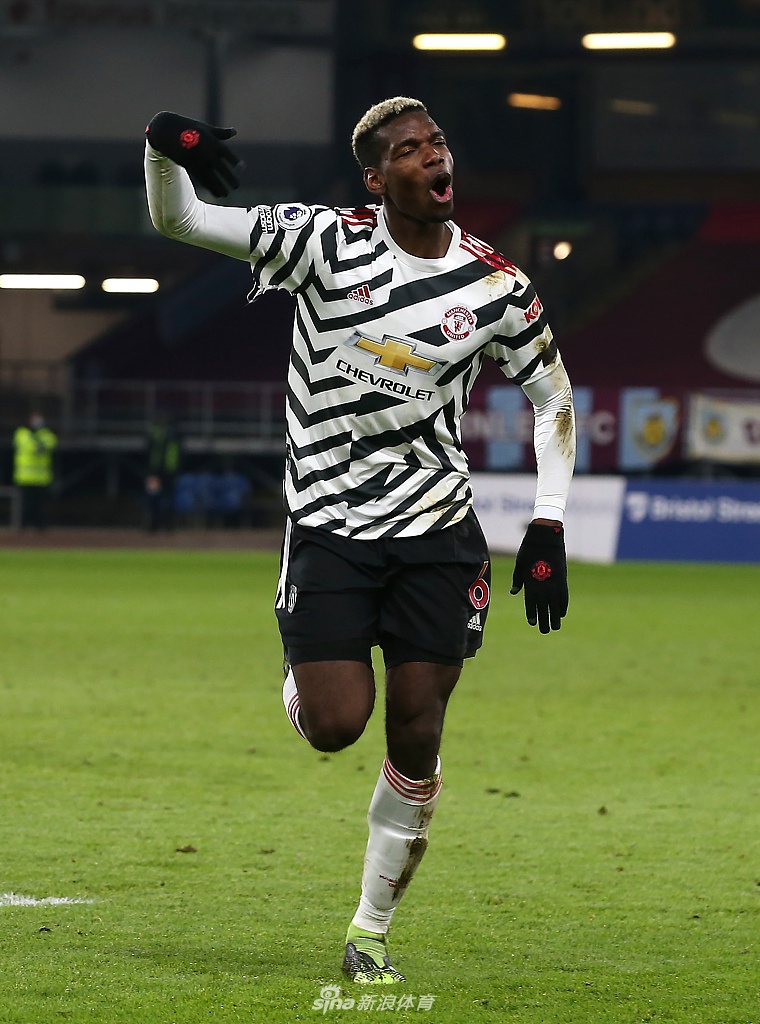 [英超]伯恩利0-1曼联 博格巴破门