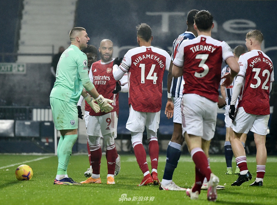 [英超]西布朗0-4阿森纳 拉卡泽特两球