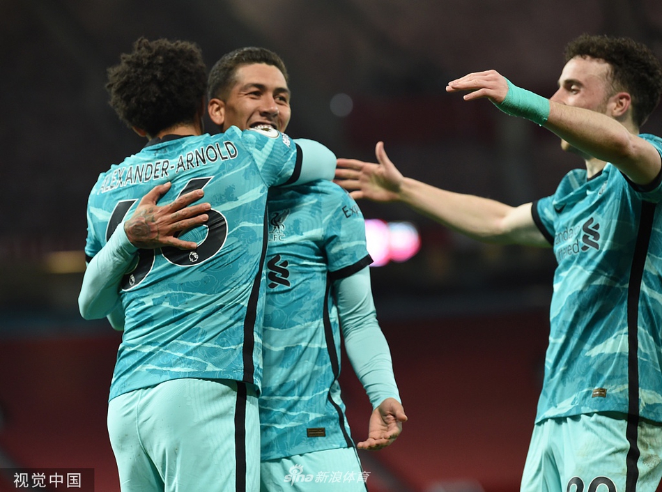 [英超]曼联2-4利物浦 菲尔米诺两球