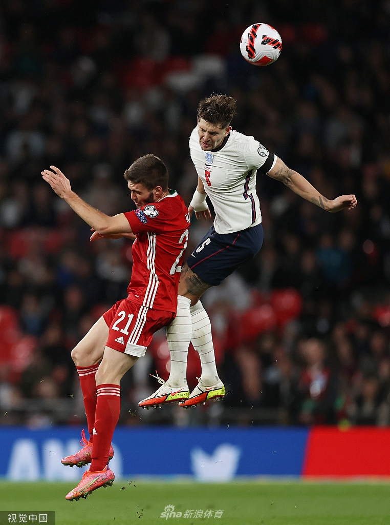 [世预赛]英格兰1-1匈牙利 斯通斯破门