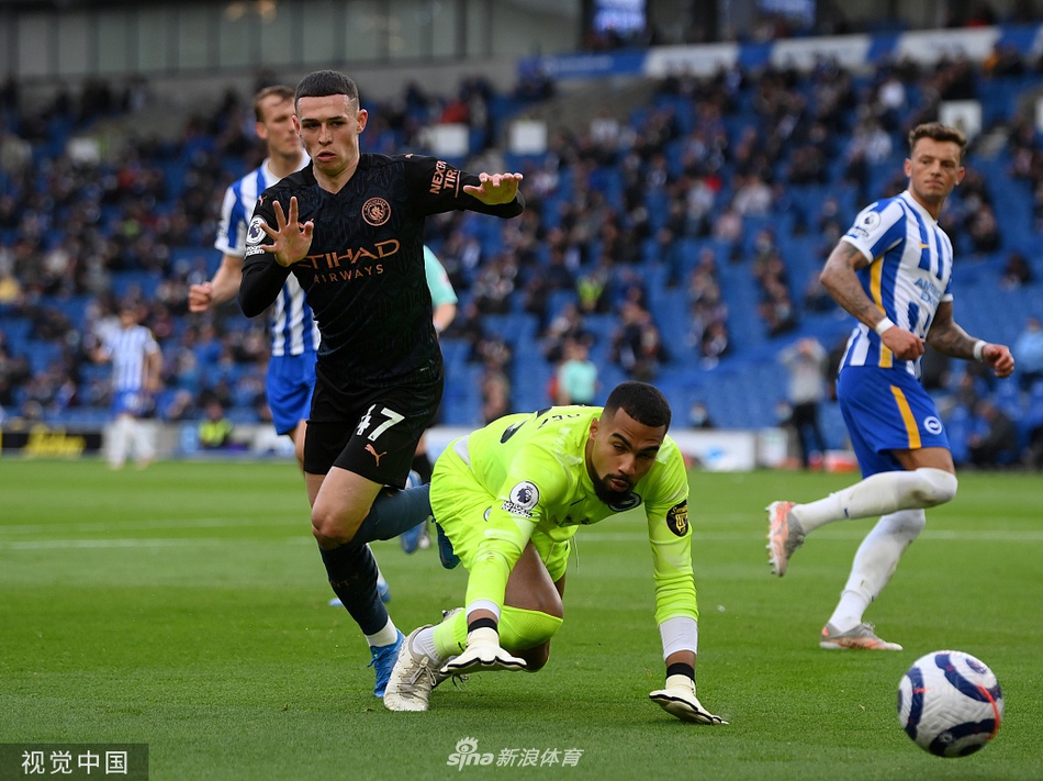 [英超]布莱顿3-2曼城 布莱顿大逆转