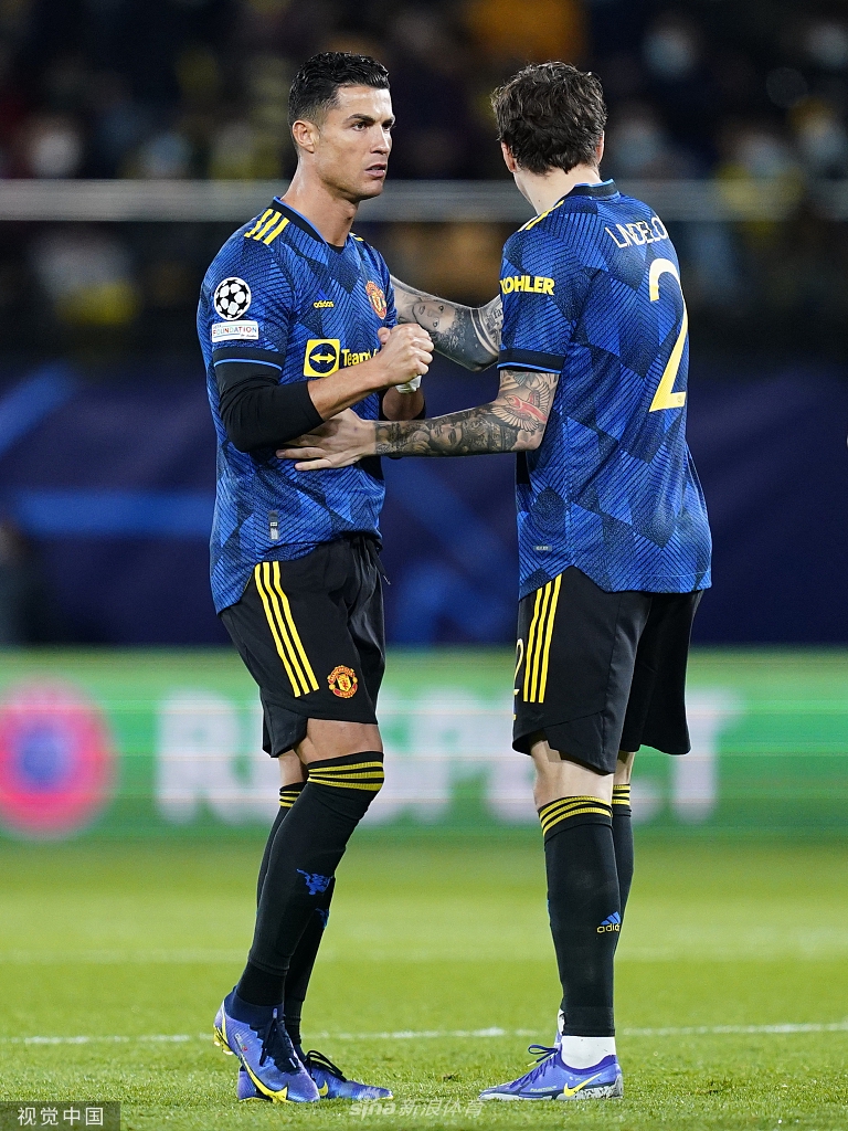 [欧冠]比利亚雷亚尔0-2曼联 C罗桑乔破门