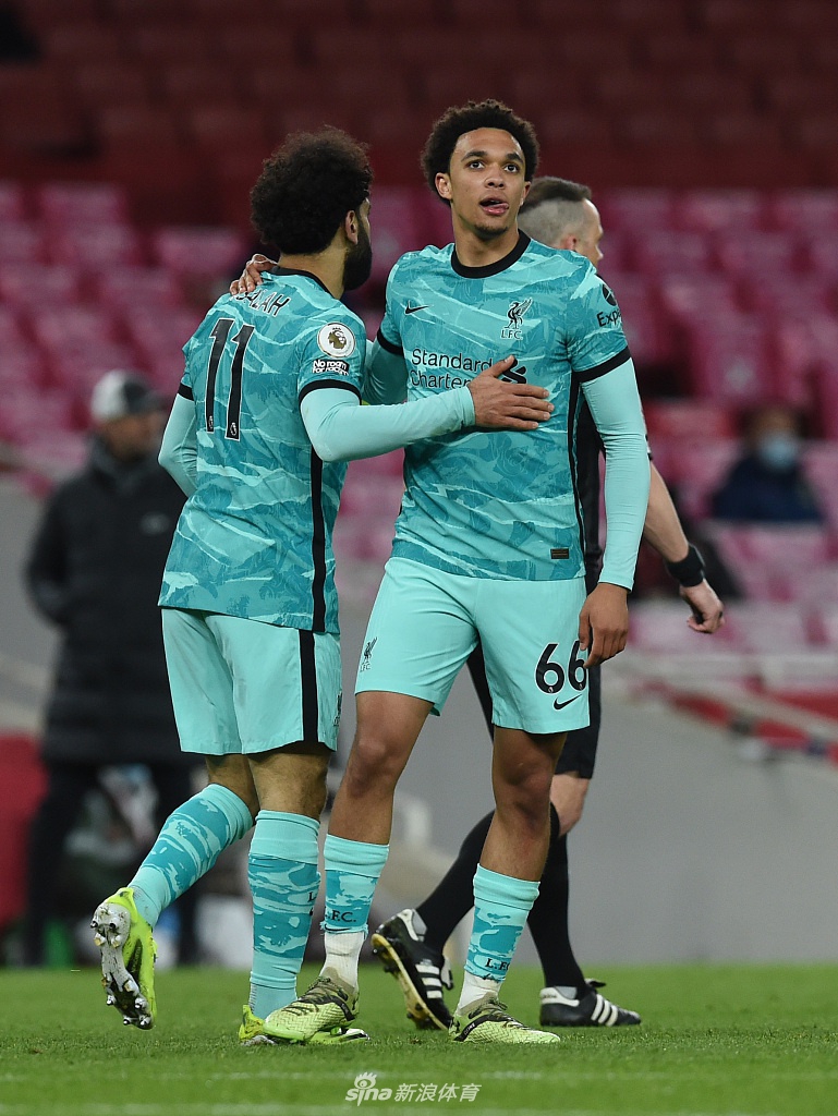 [英超]阿森纳0-3利物浦 若塔两球
