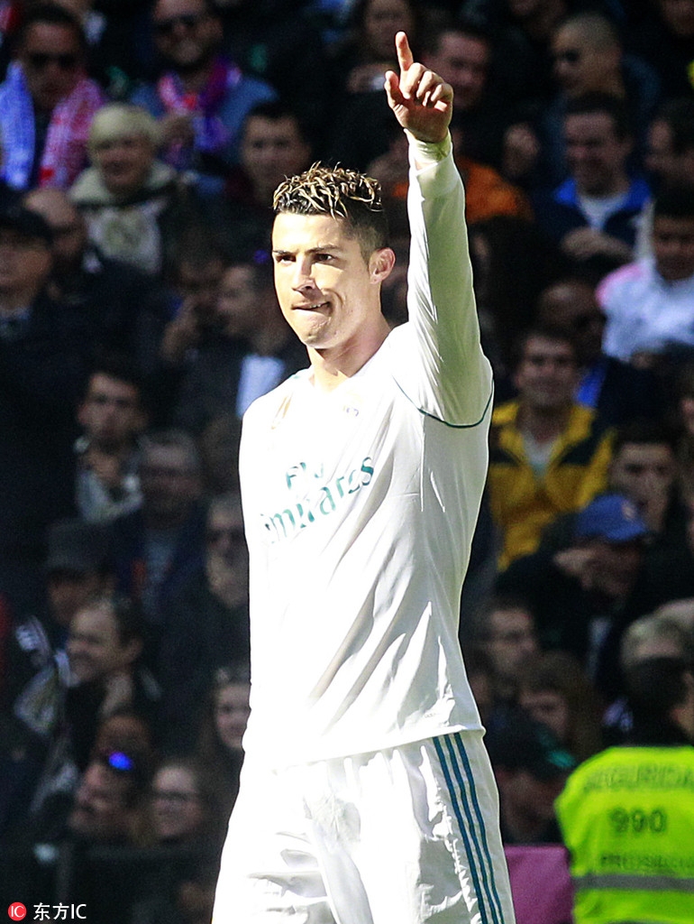 C罗庆祝破门