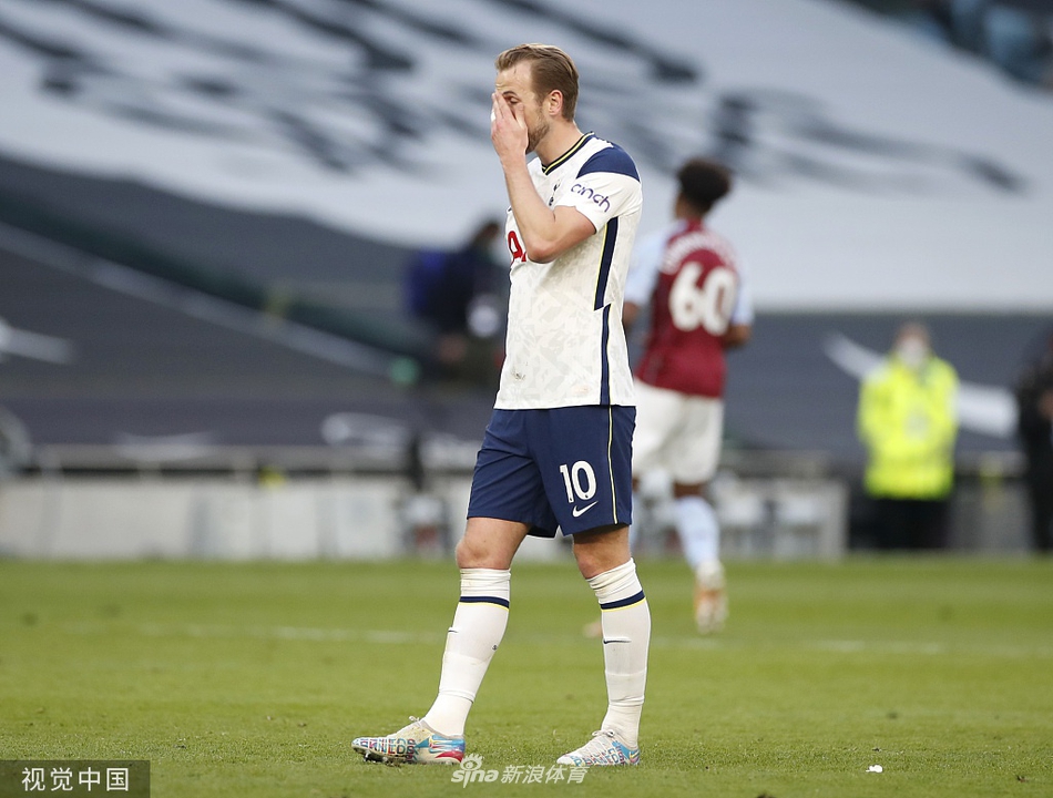 [英超]热刺1-2维拉 主场3连胜被终结