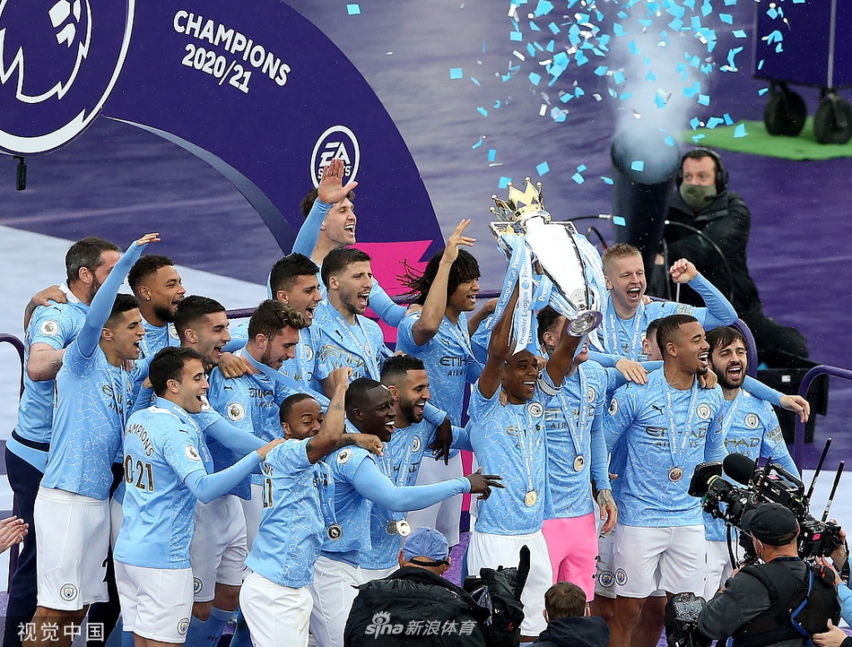 [英超]曼城5-0埃弗顿 阿圭罗两球