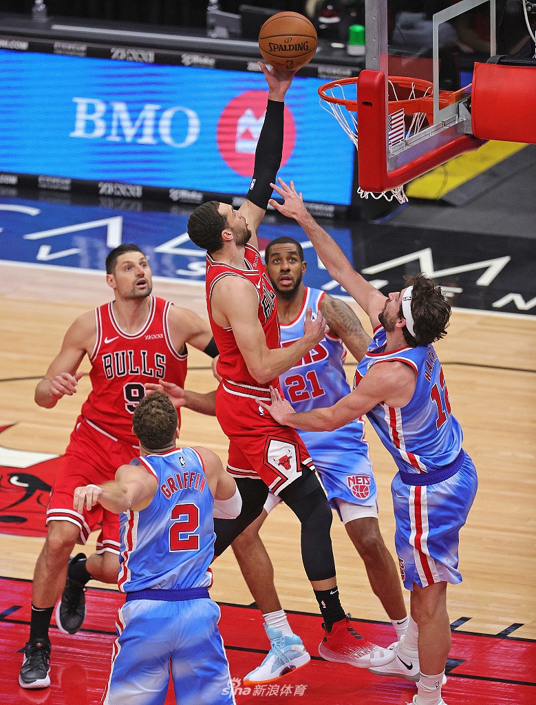 [NBA常规赛]篮网107-115公牛