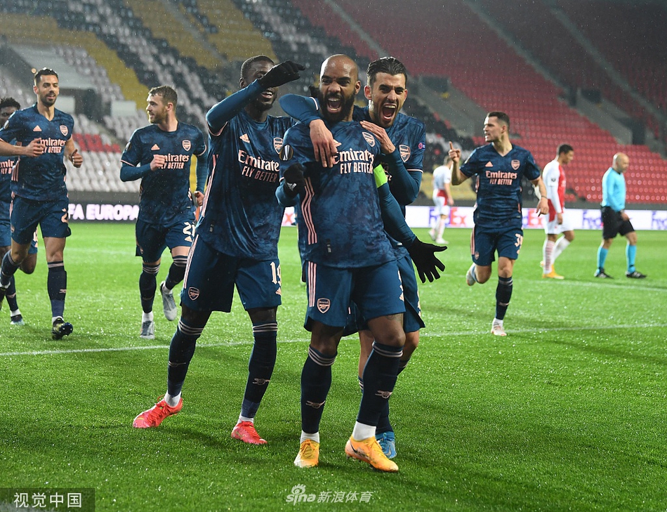 [欧联杯]阿森纳4-0布拉格斯拉维亚 拉卡泽特两球